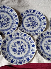 Seltmann Weiden Zwiebelmuster 4 flache Teller Menüteller Essteller