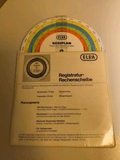 Rechenscheibe Registratur Ablage Büro Firma Elba 
