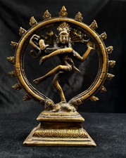 7" Vtg DANCING NATARAJA BRASS