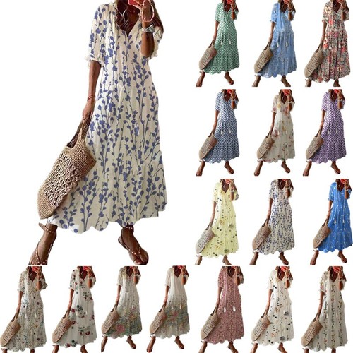 Damen boho maxikleid sommer - boho,