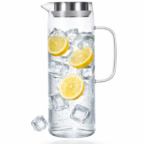 Glaskanne mit deckel - mit,