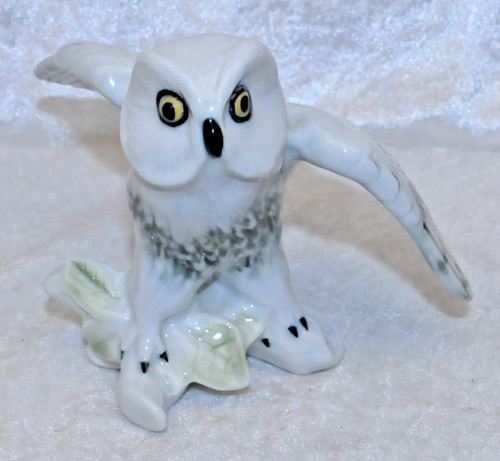 Porzellan figur schneeeule - figur,