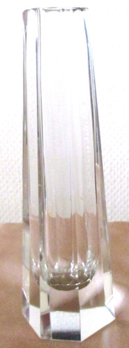 Czech glass blockvase - czech,