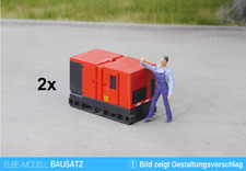1:87 EM133 2x kleiner Generator als Ladegut für Herpa und Co für Umbau Eigenbau