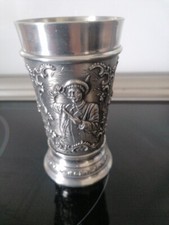 ZINN Becher gothic pokal larp vampire silber Weinglas celtic mittelalter metal