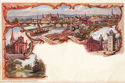 706683 litho aschaffenburg - litho, ak