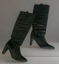 Zara Echtleder Stiefel    Black EUR 37