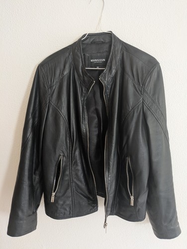 Kunstleder jacke schwarz - kunstleder,