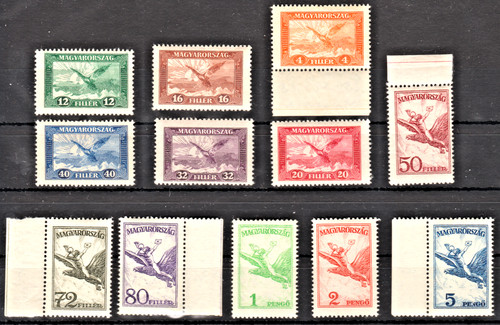 Ungarn 1927 1930 luftpost - ungarn, +