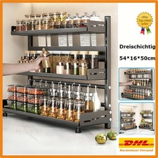 3 Etagen Gewürzregal Gewürzhalter Küchenorganizer Gewürz Organizer-Gewürzständer