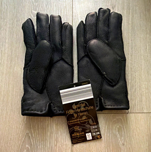 Herren lammfell leder - lammfell,
