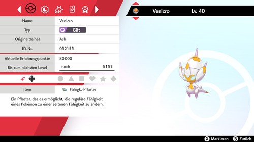 Shiny venicro 6iv lvl 100 - shiny, |