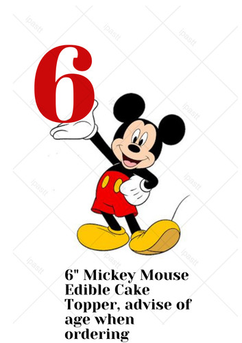 Vorgeschnitten mickey mouse - 6",