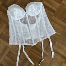 Weißes Mieder  Gr. 36 B von Carnival Hochzeit Corsage