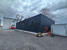 Stahlhalle Blechgarage 16x7Pultdach,Metallgarage Stahlgarage Werkstatt,Großhalle