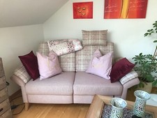 Sofa-Garnitur Mallorca 136 Federkern Relax Funktion mit Kopfteil Top