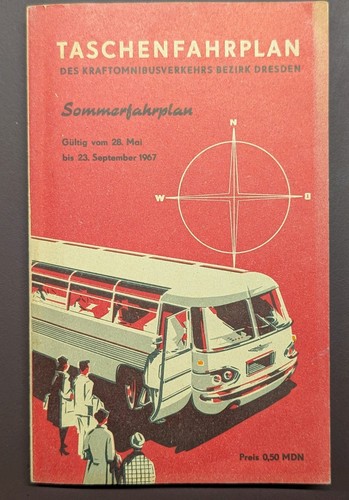 Taschenfahrplan für den