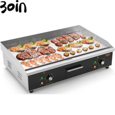 4400W Elektro Grillplatte Elektrogrill Gastro Griddle Griddleplatte Bräter Grill