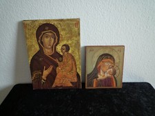 2x Orthodoxe Ikone auf Holz