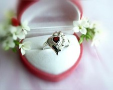 Herz Ring 925 Zirkonia Herz