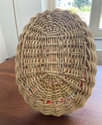 Geflochtener weidenkorb oval - weidenkorb,