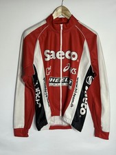 Zollinger Radtrikot Saeco Asics Langarm | Herren | Rot/Weiß/Schwarz | Large