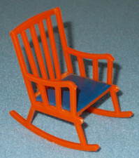 Vero Schaukelstuhl Orange  Seltene Vintage Möbel Puppenhaus Wichtelh. Sylvanian