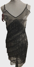 Pailletten Party Kleid gr L ca  gr 40   Charleston Flapper  Karneval Kostüm