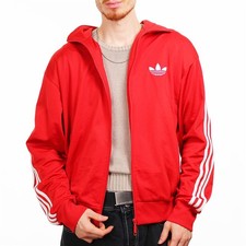 Adidas Vintage Trainingsjacke Trackjacket Rot Weiß Firebird OG Herren