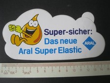 ARAL Super-sicher: Das neue Aral Super Elastic Sticker Aufkleber Reklame Werbung