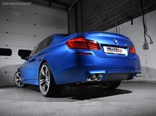 Milltek Duplex Sportauspuffanlage ab Kat BMW M5 F10 je 2x90mm rund Titan matt