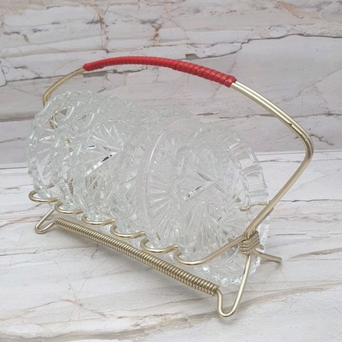 Untersetzer glas 60er vintage - glas,