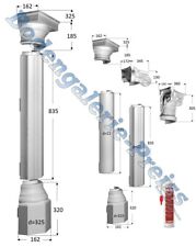 Halbe Stuck-Dekosäule/