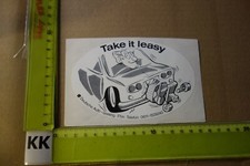 Alter Aufkleber Autokauf Autoleasing DEUTSCHE AUTO-LEASING Spruch Take it leasy