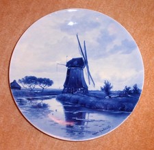 !!!! ROYAL DELFT DE PORCELEYNE FLES SCHÖNER ALTER WANDTELLER KERAMIK !!!!
