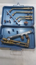 Schweißbrenner Set mit verschiedenen Aufsätzen zum Autogenschweißen, gebraucht