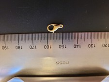 Großer Karabiner NEU Gelbgold 585 Ersatzteil Verschluss Kettenkarabiner