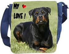 ROTTWEILER Rotti - SCHULTERTASCHE Tasche Umhängetasche JEANS Baumwolle - RTW 04