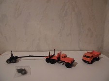 DDR Modelle 1-87 Kraz Langholz und MAS Kipper russische Bausatzfertigmodelle