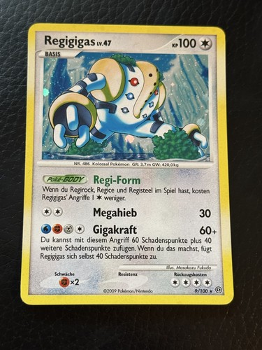 Pokemon karte regigigas - pokemon,