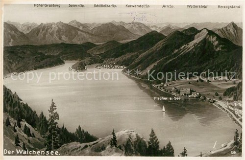 Walchensee panorama - walchensee,