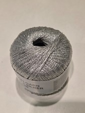 Häkelgarn silber Stärke 10