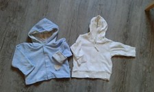 Set Jacken, Baby, Gr. 62, Reißver. u. Knöpfe, H&M, Oskars Mini, weiß u. blau!