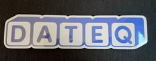 DATEQ - Sticker / Aufkleber - blau/weiß, 275 x 45 mm - Ideal für Flight Cases!
