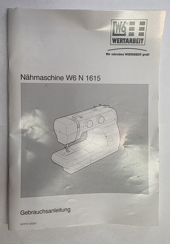 Nähmaschine w6n1615 - nähmaschine,