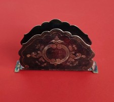 Serviettenhalter , Ostfriesenmuster , 90er versilbert ,  Länge ca. 12,0 cm