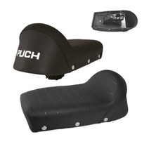 Sattel / kleine Sitzbank für Puch Maxi X30 schwarz mit Nieten an der Seite 