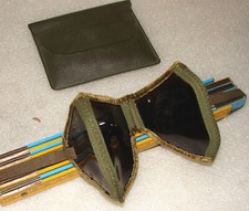 STAUBSCHUTZBRILLE   Sonnenbrille   Bundeswehr   Faltbrille  INKL.  ETUI