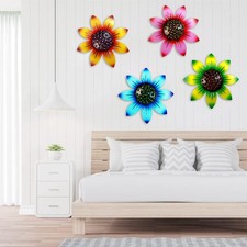 Home metall blumen wanddeko - metall,