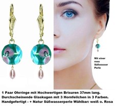 Ohrringe mit Brisuren wie